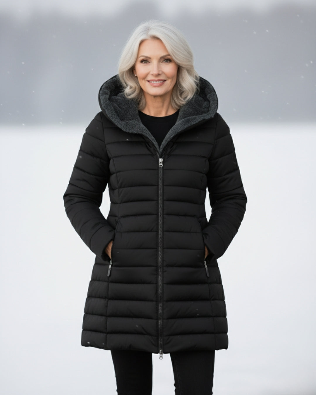 Clair | Cappotto puffer foderato in pile