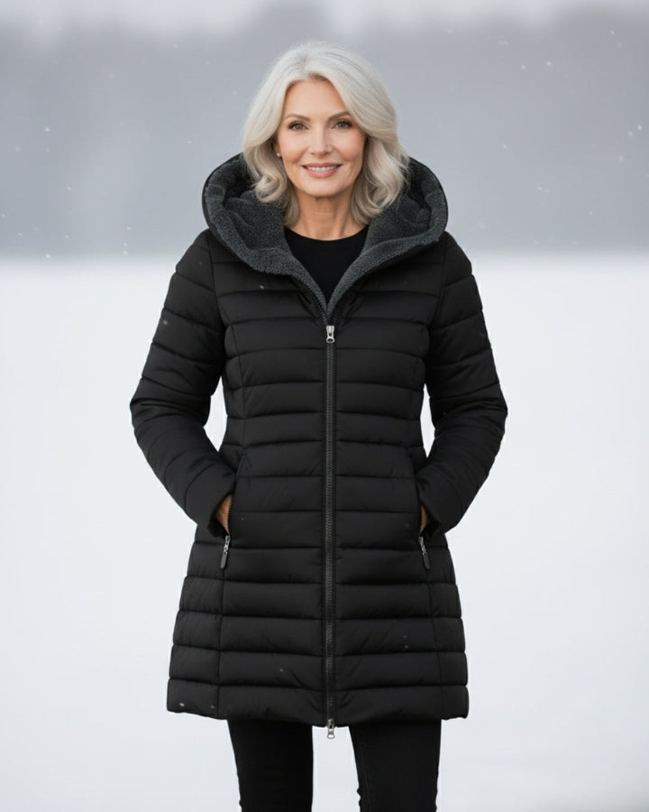 Clair | Cappotto puffer foderato in pile
