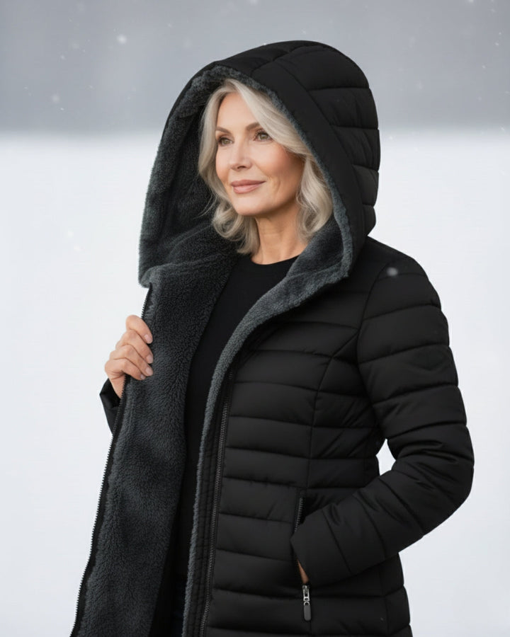 Clair | Cappotto puffer foderato in pile