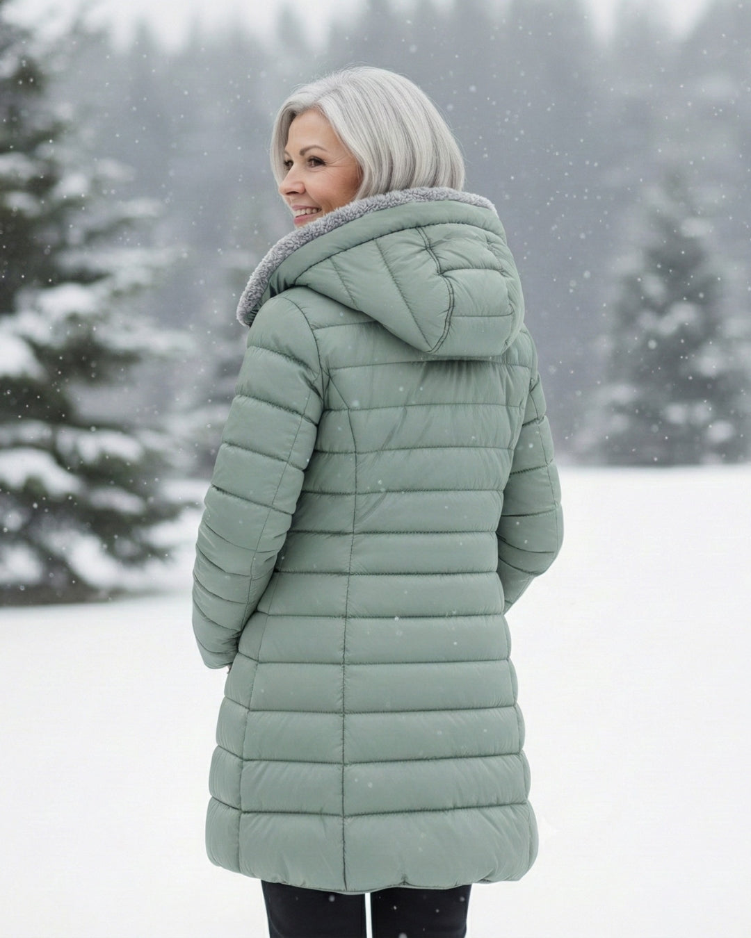 Clair | Cappotto puffer foderato in pile