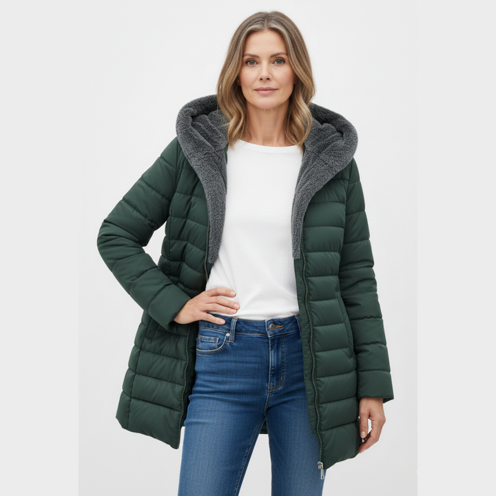 Clair | Cappotto puffer foderato in pile