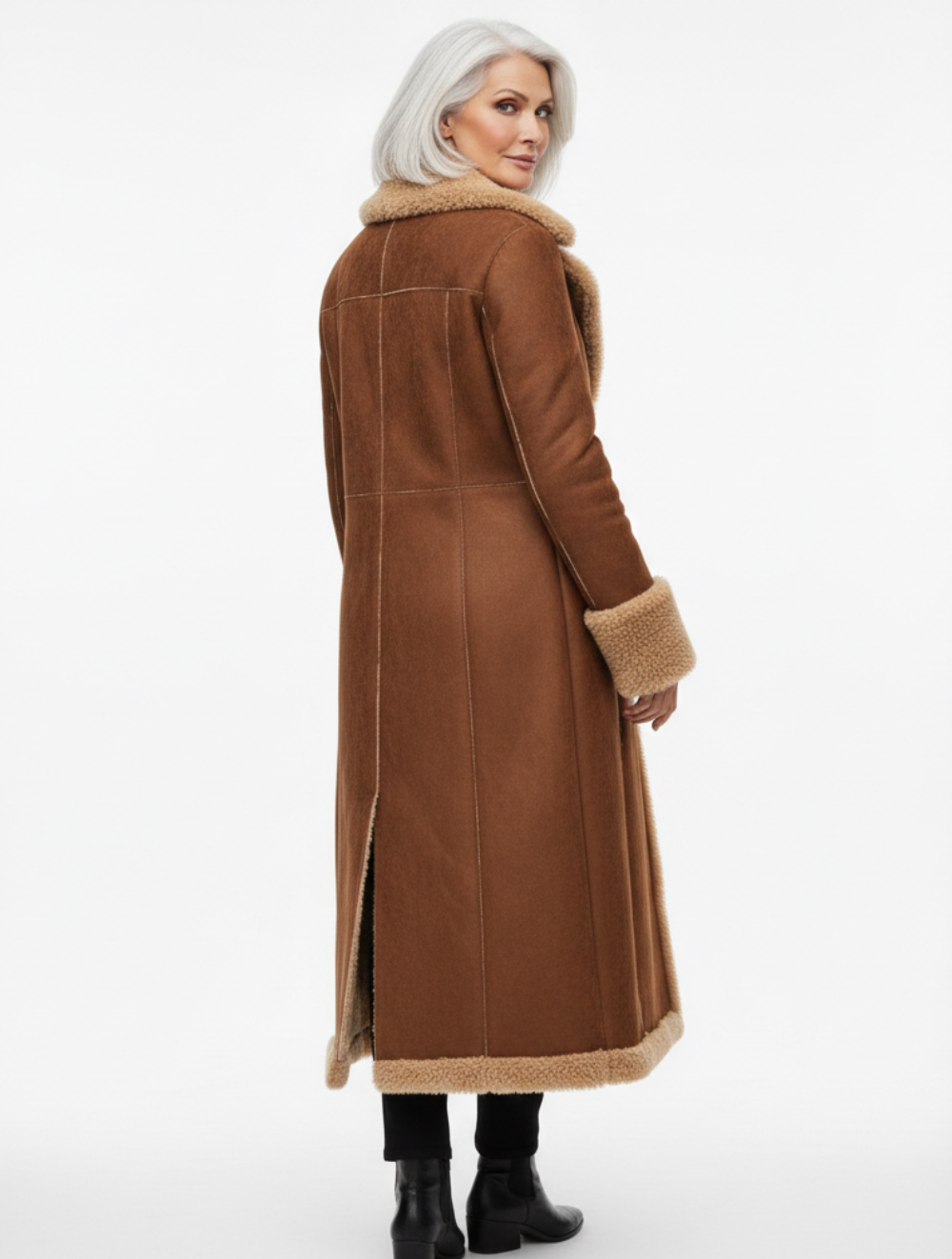 Guylène™ Cappotto di pelliccia morbida