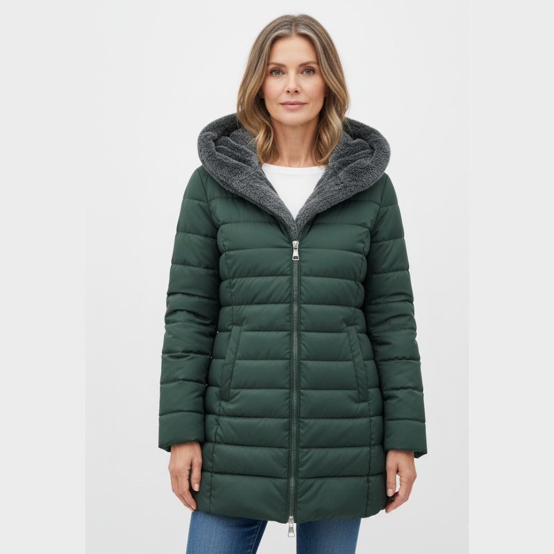 Clair | Cappotto puffer foderato in pile