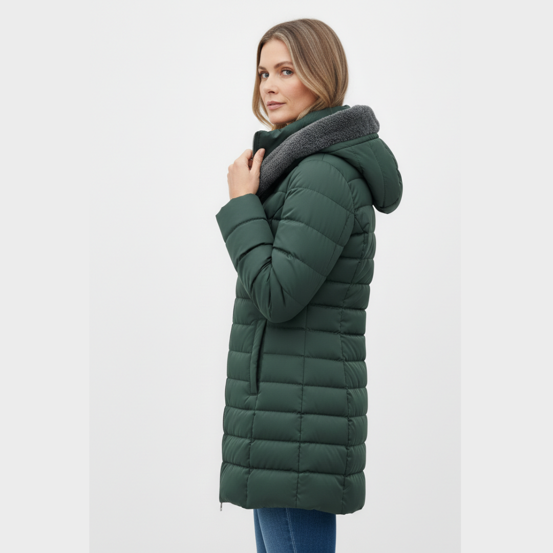 Clair | Cappotto puffer foderato in pile